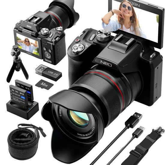 NBD 5K Digital Camera 64MP – 16X Zoom WiFi Vlogging Auto Focus - Vstored