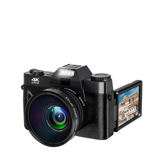 Vintage Digital Camera 4K – 16X Zoom WiFi Flip Screen Vlogging - Vstored