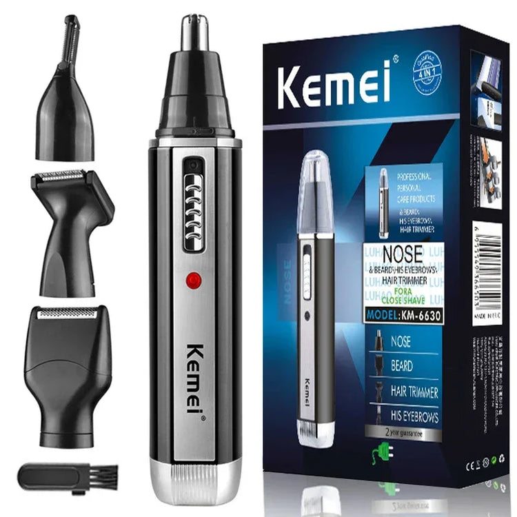 Nose Hair Trimmer for Men 4-in-1 – Rechargeable Ear Beard Eyebrow - Vstored