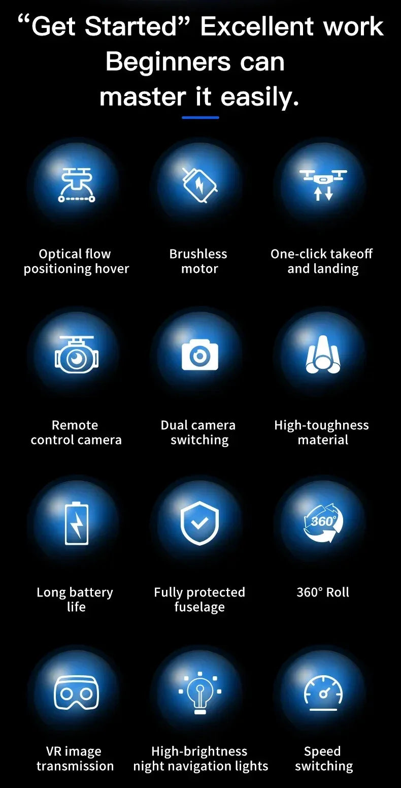 Lenovo X226 GPS Drone 8K – VR 5G WiFi Brushless Obstacle Avoidance - Vstored