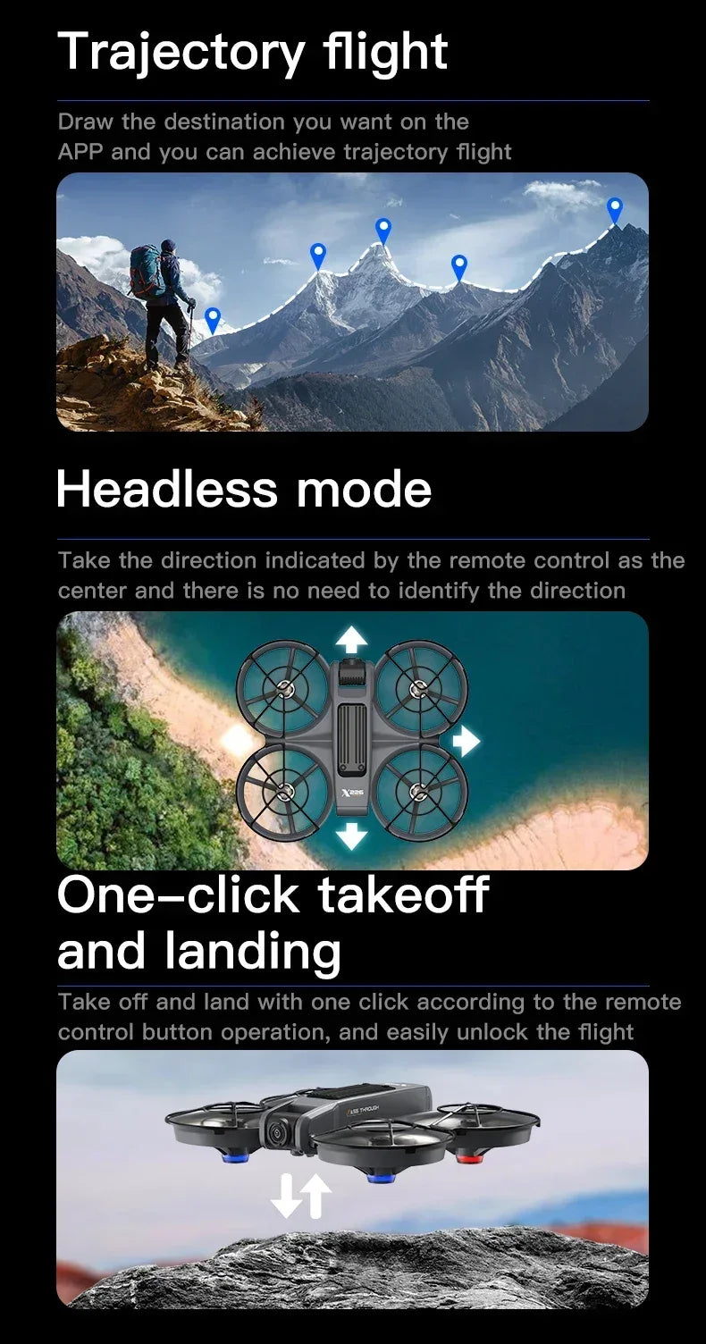 Lenovo X226 GPS Drone 8K – VR 5G WiFi Brushless Obstacle Avoidance - Vstored